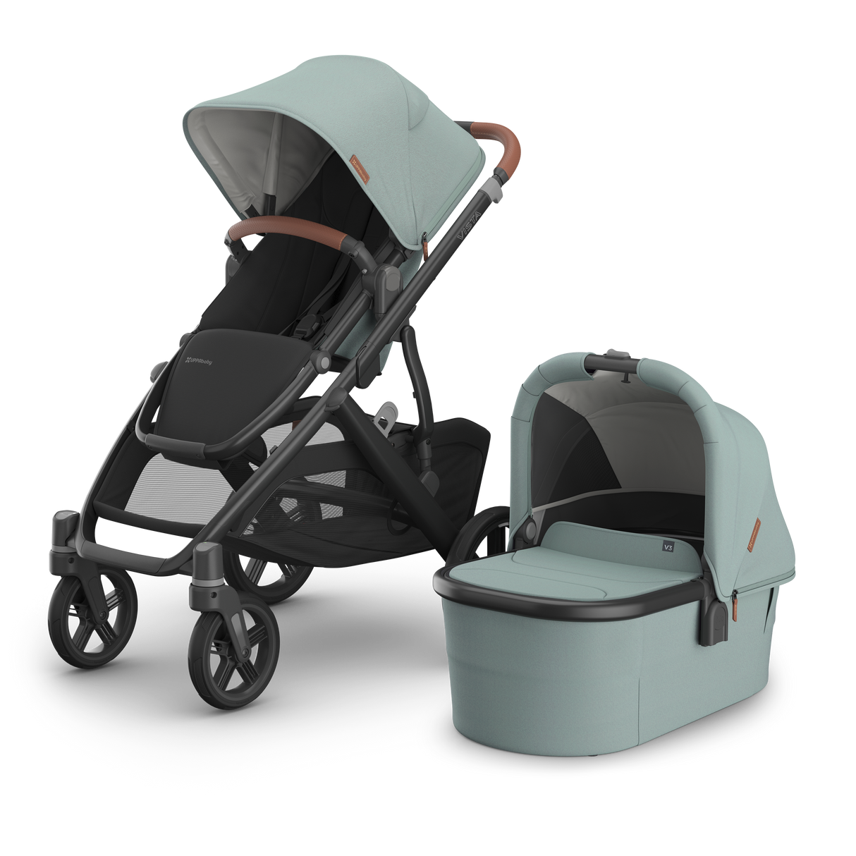 UPPAbaby Vista V3 Travel System Bundle with Cybex Cloud T Car Seat and ISOFIX Base - Kenzi