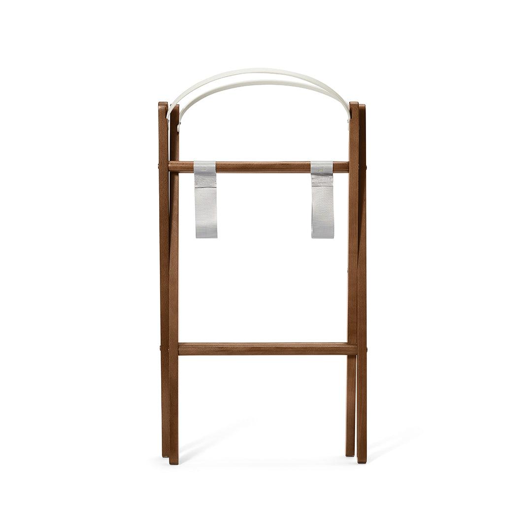 SnuzBaskit Barley Beige Moses Basket & Walnut Stand