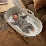 SnuzBaskit Barley Beige Moses Basket & Walnut Stand