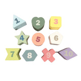 Just For Me Wooden Shape Sorting 11 Piece Cube Toy