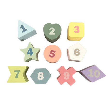 Just For Me Wooden Shape Sorting 11 Piece Cube Toy