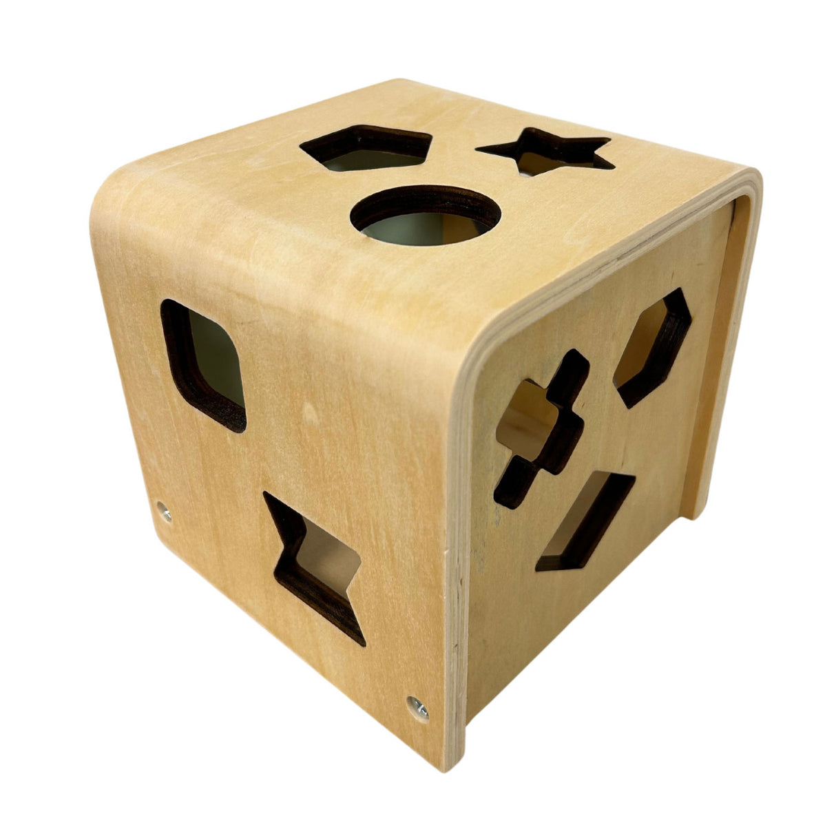 Just For Me Wooden Shape Sorting 11 Piece Cube Toy