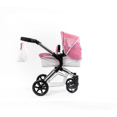 Roma Stephanie Single Children's Dolls Pram - Pink