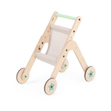 MamaToyz Trio Natural Beechwood Baby Stroller Walker