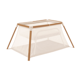 Tutti Bambini CoZee Go 3-in-1 Bassinet, Travel Cot & Playpen – Scandinavian Walnut & Ecru