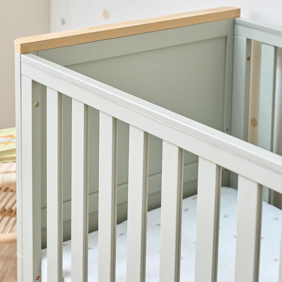 Tutti Bambini Misha Cot Bed - Sage & Golden Oak