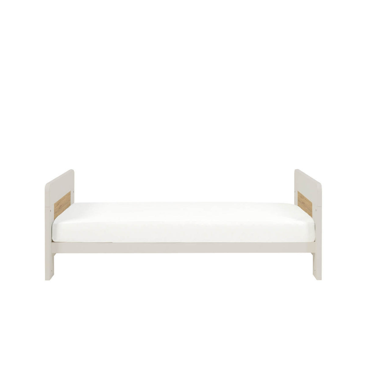 Tutti Bambini Alba Cot Bed - White Sand & Distressed Oak