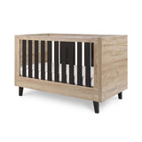 Tutti Bambini Como 2 Piece Nursery Furniture Set with Cot Bed and Dresser - Distressed Oak / Slate Grey