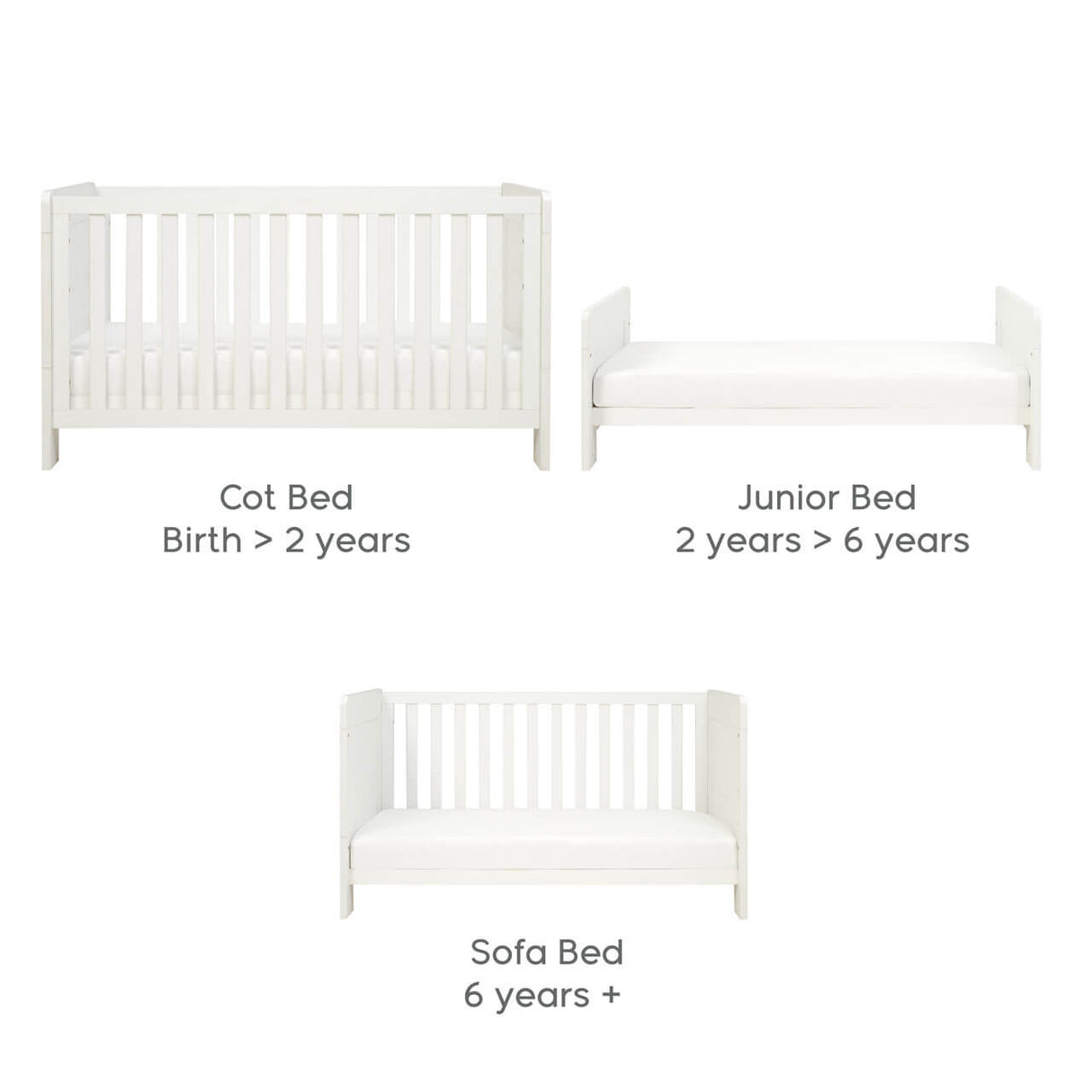 Tutti Bambini Alba Cot Bed - White