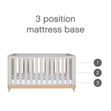 Tutti Bambini Hygge Cot Bed - Light Oak/White Sand