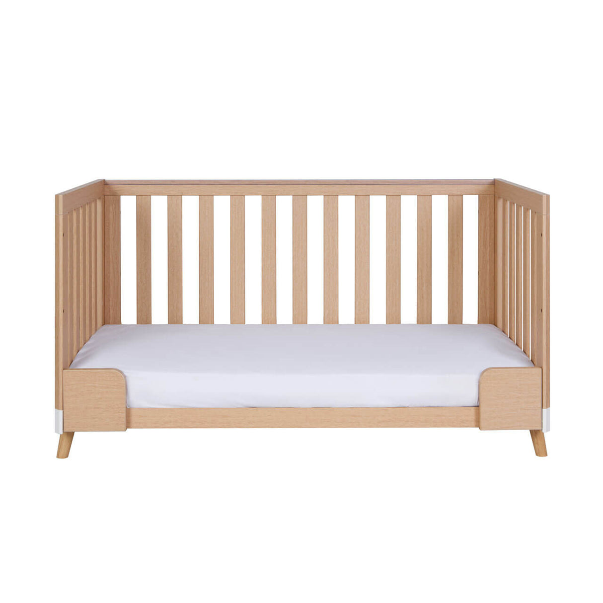 Tutti Bambini Hygge Cot Bed - White/Light Oak