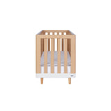 Tutti Bambini Hygge Mini 3 Piece Nursery Furniture Set with Cot Bed, Dresser & Wardrobe - White/Light Oak