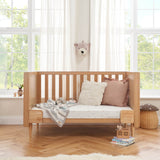 Tutti Bambini Japandi 2 Piece Nursery Furniture Set with Cot Bed & Dresser - Light Oak