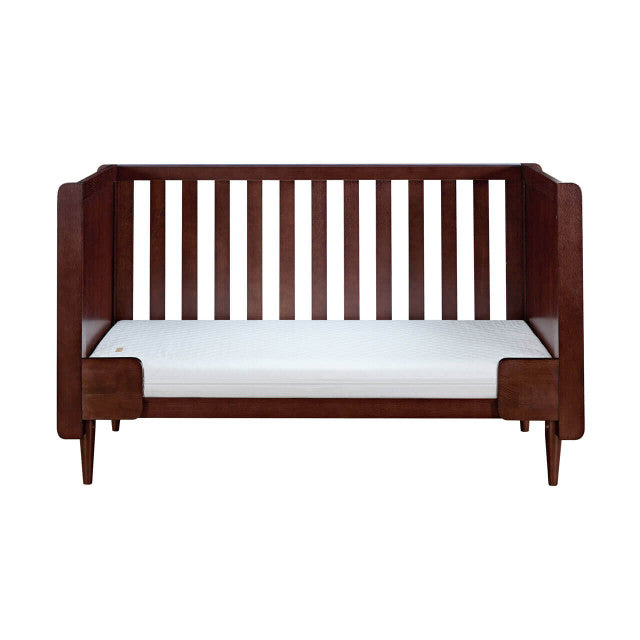 Tutti Bambini Japandi 2 Piece Nursery Furniture Set with Cot Bed & Dresser - Warm Walnut