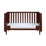 Tutti Bambini Japandi 2 Piece Nursery Furniture Set with Cot Bed & Dresser - Warm Walnut