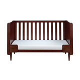 Tutti Bambini Japandi Mini 3 Piece Nursery Furniture Set with Cot Bed, Dresser and Wardrobe - Warm Walnut