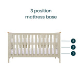 Tutti Bambini Misha Cot Bed - Mushroom & Golden Oak