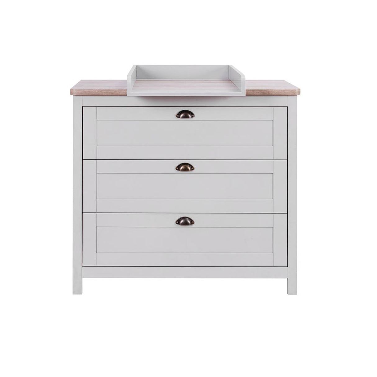 Tutti Bambini Verona Chest Changer - Dove Grey / Oak