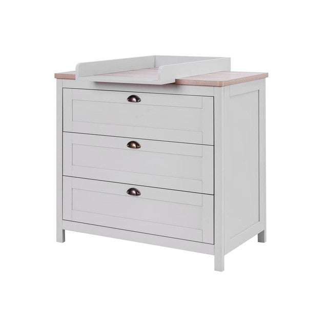 Tutti Bambini Verona Chest Changer - Dove Grey / Oak