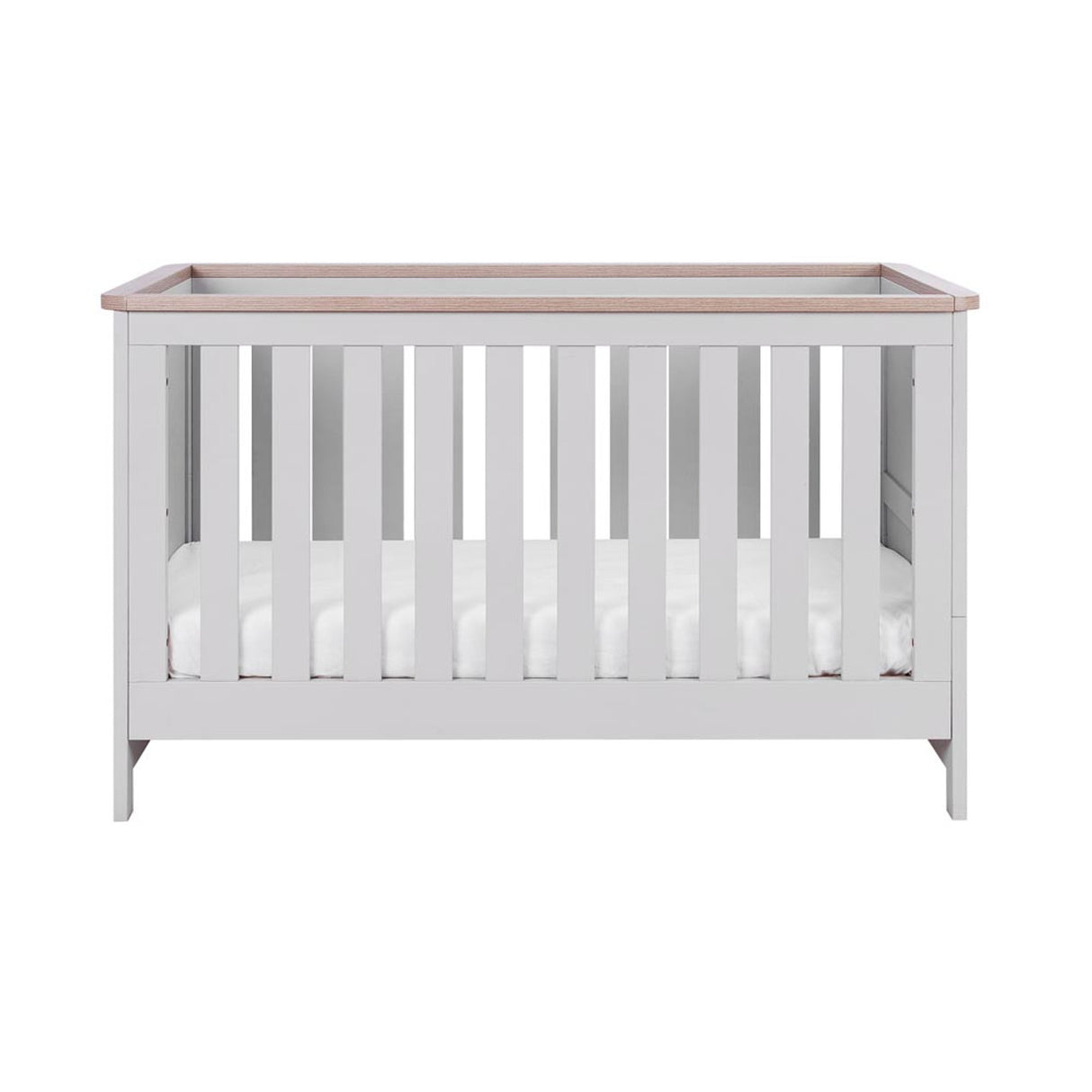 Tutti Bambini Verona Cot Bed - Dove Grey / Oak