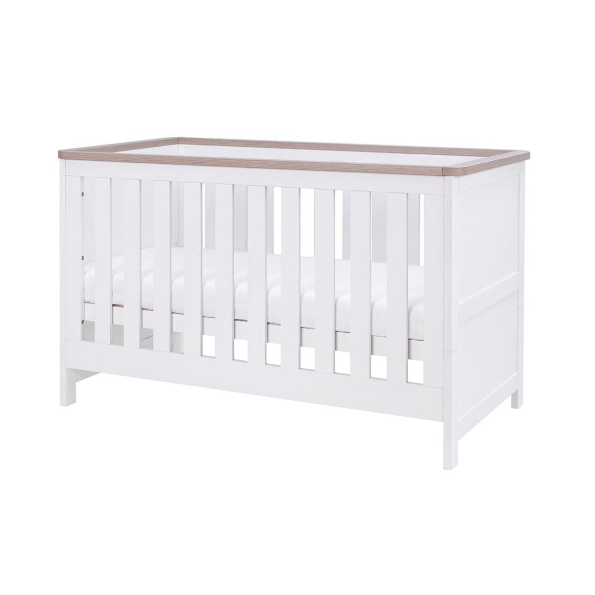 Tutti Bambini Verona Cot Bed - White / Oak