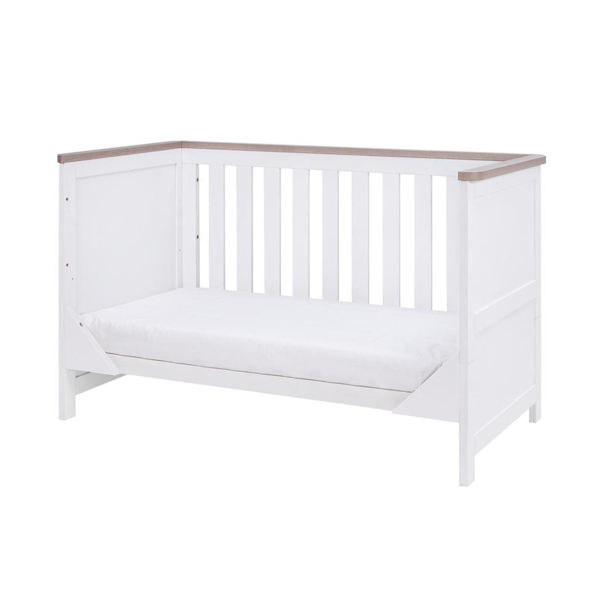 Tutti Bambini Verona Cot Bed - White / Oak