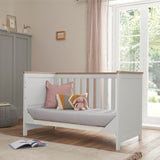 Tutti Bambini Verona Cot Bed - White / Oak