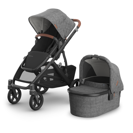 UPPAbaby Vista V3 Travel System Bundle with Cybex Cloud T Car Seat and ISOFIX Base - Greyson