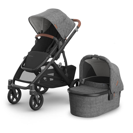 UPPAbaby VISTA V3 Travel System with BeSafe Go Beyond Car Seat and ISOFIX Base - Greyson