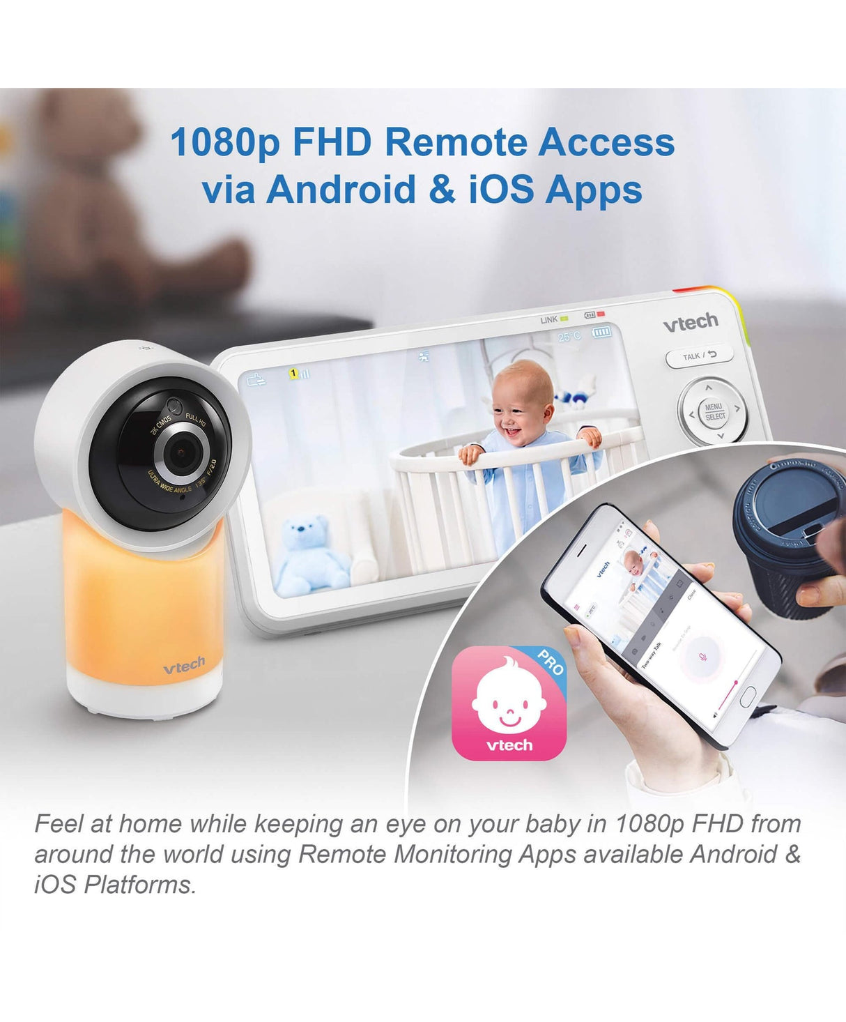 VTech RM5766HD Smart HD Video Baby Monitor