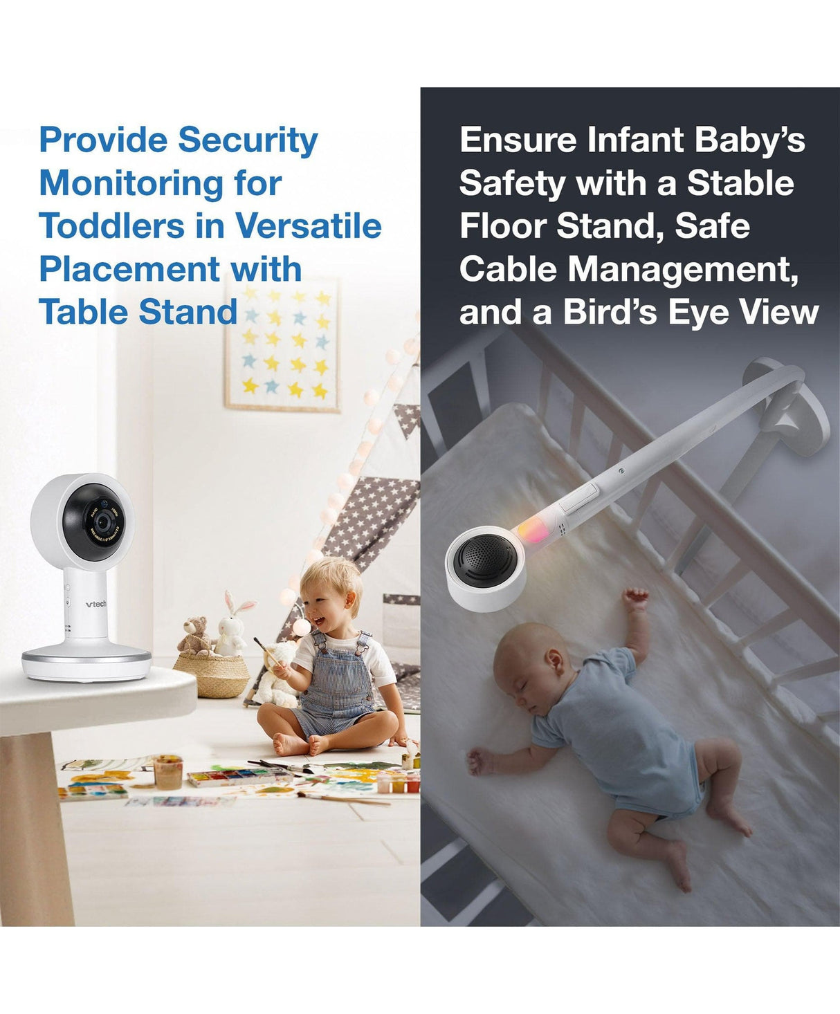 VTech RM7787HD 7″ Over-The-Crib  Smart HD Video Baby Monitor