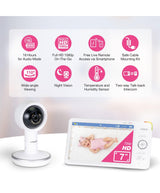 VTech RM7787HD 7″ Over-The-Crib  Smart HD Video Baby Monitor