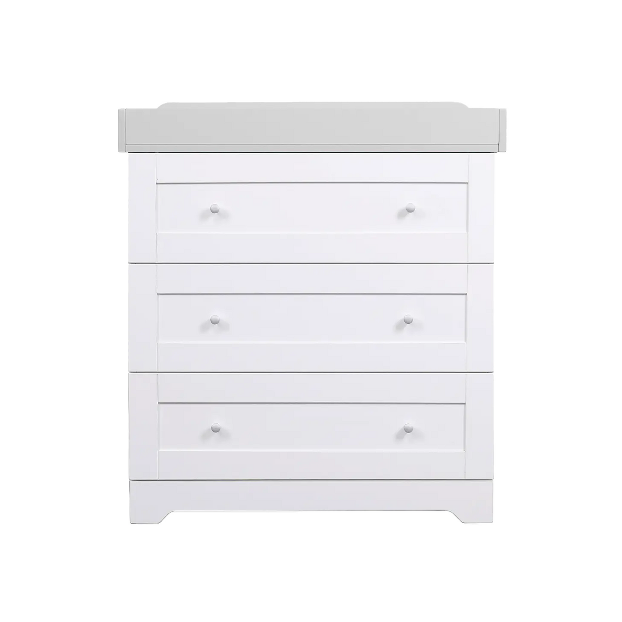 Tutti Bambini Rio Nursery Dresser / Chest Changer - White / Dove Grey